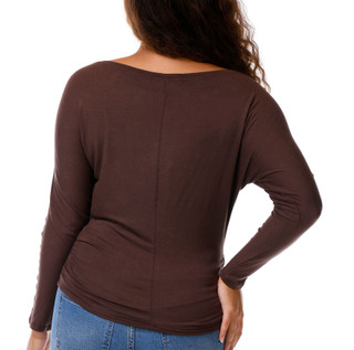 Thumbnail 2: Madden Girl Junior's Long Sleeve Studded Dolman Top 