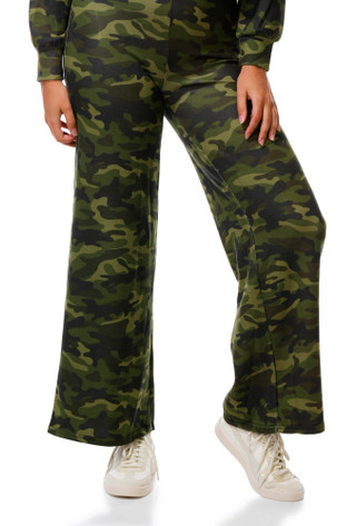 Thumbnail 3: DISCREET Juniors 2 Pc Camo Scuba Wide Leg Pants Set 