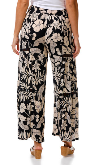 Thumbnail 2: Angie Juniors' Floral Wide Leg Pants 