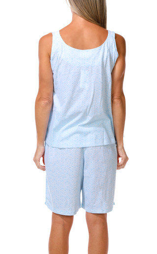 Thumbnail 3: Carole Hochman 2 Pc Women's Sleeveless Coastal Bermuda Short Sleep Set 