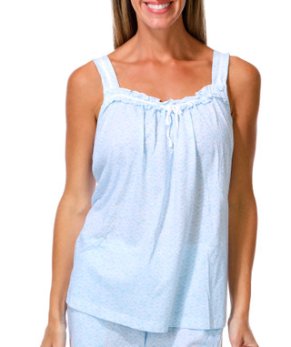 Thumbnail 4: Carole Hochman 2 Pc Women's Sleeveless Coastal Bermuda Short Sleep Set 
