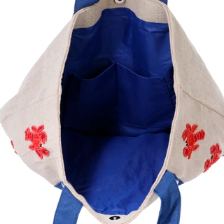 Thumbnail 4: SOL AND MER Lobster Canvas Tote Bag 