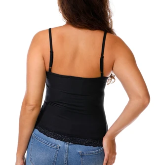 Thumbnail 3: Derek Heart Juniors Sleeveless Lace Trim Tank Top 