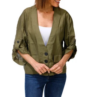 Thumbnail 1: Current Elliot Women's 3/4 Sleeve Jacket Top 