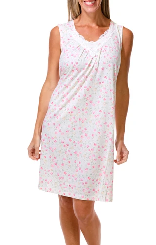 Thumbnail 1: Carole Hochman Women's Sleeveless Floral Print Night Gown  