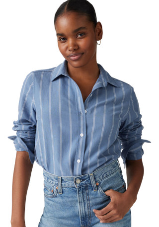 Thumbnail 3: Levi's Women's Striped Classic Button Up Woven Shirt 