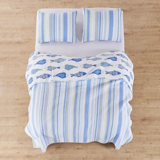 Thumbnail 11: Levtex Home Levtex Home Catalina Fish  Reversible Quilt Set 