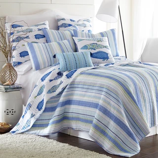 Thumbnail 2: Levtex Home Levtex Home Catalina Fish  Reversible Quilt Set 