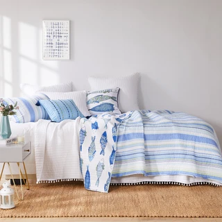 Thumbnail 17: Levtex Home Levtex Home Catalina Fish  Reversible Quilt Set 