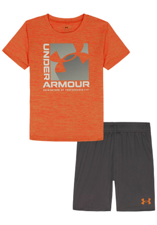 Thumbnail 1: Under Armour Little Boys' Twist Logo Short Sleeve Set 