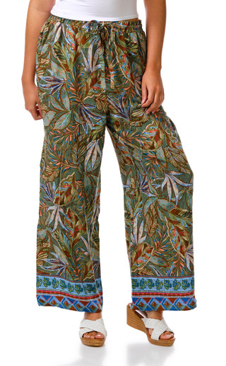 Thumbnail 1: BUNULU Juniors' Print Drawstring Pants  