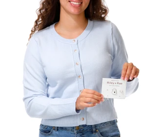 Thumbnail 1: Riley & Rae Junior's 2 Pc Button Down Cardigan & Pin Set 