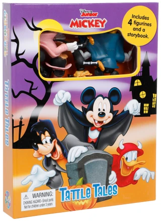 Thumbnail 1: Disney Disney Mickey Mouse Halloween Book & Figurines Activity Set  