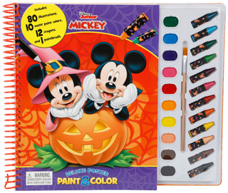 Thumbnail 1: Disney Disney Junior Halloween Deluxe Poster Paint & Color Set  