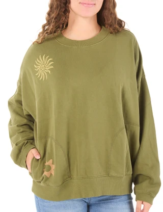 Thumbnail 1: BILLABONG Junior's Sightseer Wave Crew Neck Sweatshirt 
