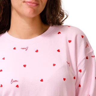 Thumbnail 3: SHIRALEAH Junior's Long Sleeve Love Hearts Sweatshirt 