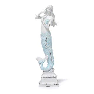 Thumbnail 1: Sand + Sea 17 in Mermaid Statue Home Decor 