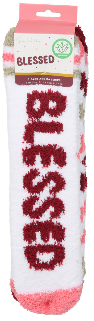 Thumbnail 1: Gem Bella Women's 3 Pk Cozy Aroma Socks  