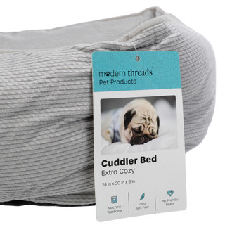 Thumbnail 2: Modern Threads Extra Cozy Cuddler Pet Bed 