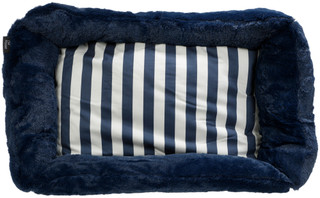 Thumbnail 2: PET POSSE 28x20 Striped Soft & Cozy Cuddler Pet Bed 