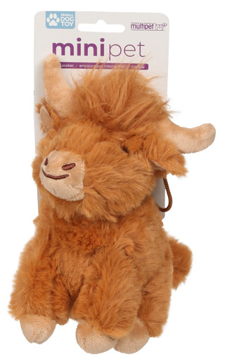Thumbnail 1: Multipet Small Highland Cow Dog Toy 