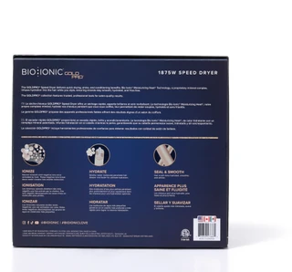 Thumbnail 2: BIO IONIC 1875W Gold Pro Moisturizing Heat Hair Dryer with 2 Nozzles 