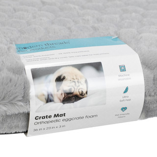 Thumbnail 2: Modern Threads 36x23 Ultra Soft Eggcrate Foam Pet Crate Mat 