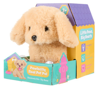 Thumbnail 1: Pet Pals Plush Walking Talking Pet Pal Dog with Bone 