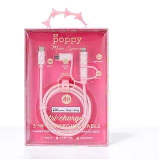 Thumbnail 1: Poppy 3-in-1 USB-C Charging Cable  
