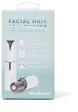 Thumbnail 2: Brookstone Compact Waterproof Facial Hair Foil Shaver 