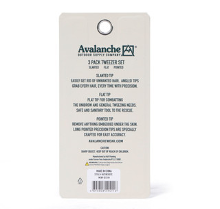 Thumbnail 2: AVALANCHE 3 Pk Tweezer Set 