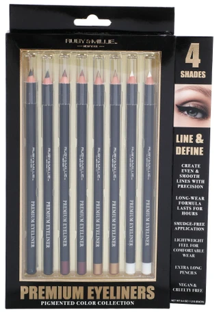 Thumbnail 1: Ruby & Millie 8 Pk Line & Define Premium Eyeliners 