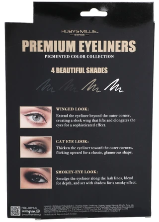 Thumbnail 2: Ruby & Millie 8 Pk Line & Define Premium Eyeliners 