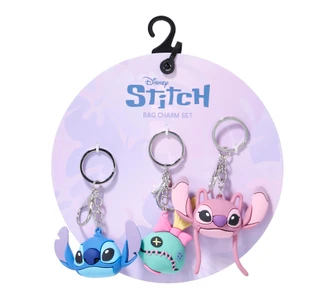 Thumbnail 1: Disney 3 Pk Stitch Bag Charm Set 