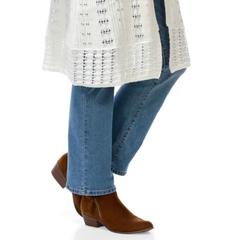Thumbnail 4: No Comment Juniors' Long Sleeve Pointelle Button Up Duster Cardigan  