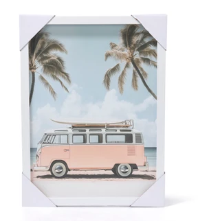 Thumbnail 1: 12x16 Coastal Retro VW Surfer Bus 