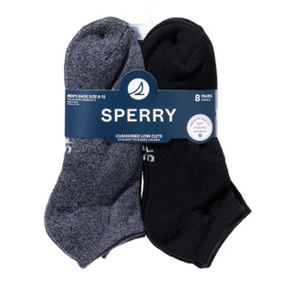 Thumbnail 1: Sperry Men's 8 Pk Cushioned Low Cut Socks 