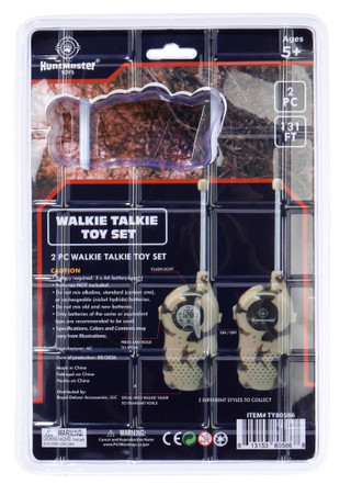 Thumbnail 2: Huntmaster 2 Pc Walkie Talkies with Flashlight Toy Set 