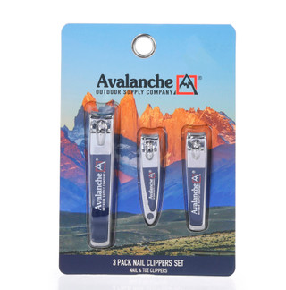 Thumbnail 1: AVALANCHE 3 Pk Nail Clippers Set 