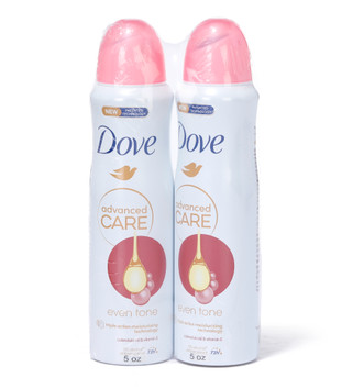 Thumbnail 1: DOVE 2 Pk 5 oz Advanced Care Even Tone Deodorant Spray  
