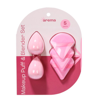 Thumbnail 1: Arema 5 Pc Blender Puff Set 