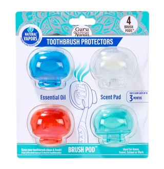 Thumbnail 1: Guru Nanda 4 Pk Scented Toothbrush Protector Pods 
