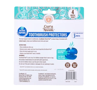 Thumbnail 2: Guru Nanda 4 Pk Scented Toothbrush Protector Pods 