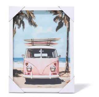 Thumbnail 1: 12x16 Coastal Retro VW Surfer Bus 