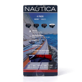 Thumbnail 3: Nautica Men's 4 Pk Classic Fit Micro Briefs 