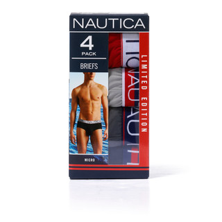 Thumbnail 2: Nautica Men's 4 Pk Classic Fit Micro Briefs 