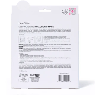 Thumbnail 2: DewGlow 3 Pk Deep Moisturize Hyaluronic Mask  