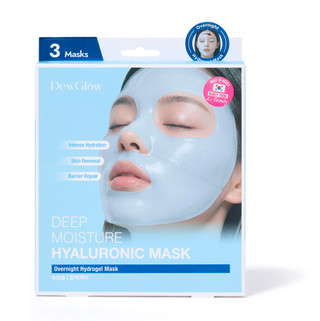 Thumbnail 1: DewGlow 3 Pk Deep Moisturize Hyaluronic Mask  
