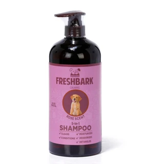Thumbnail 1: Fresh Bark 34 oz 5-In-1 Calm Rose Pet Shampoo 