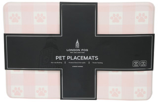 Thumbnail 1: London Fog 12x8 Paw Checkered Pet Placemats  